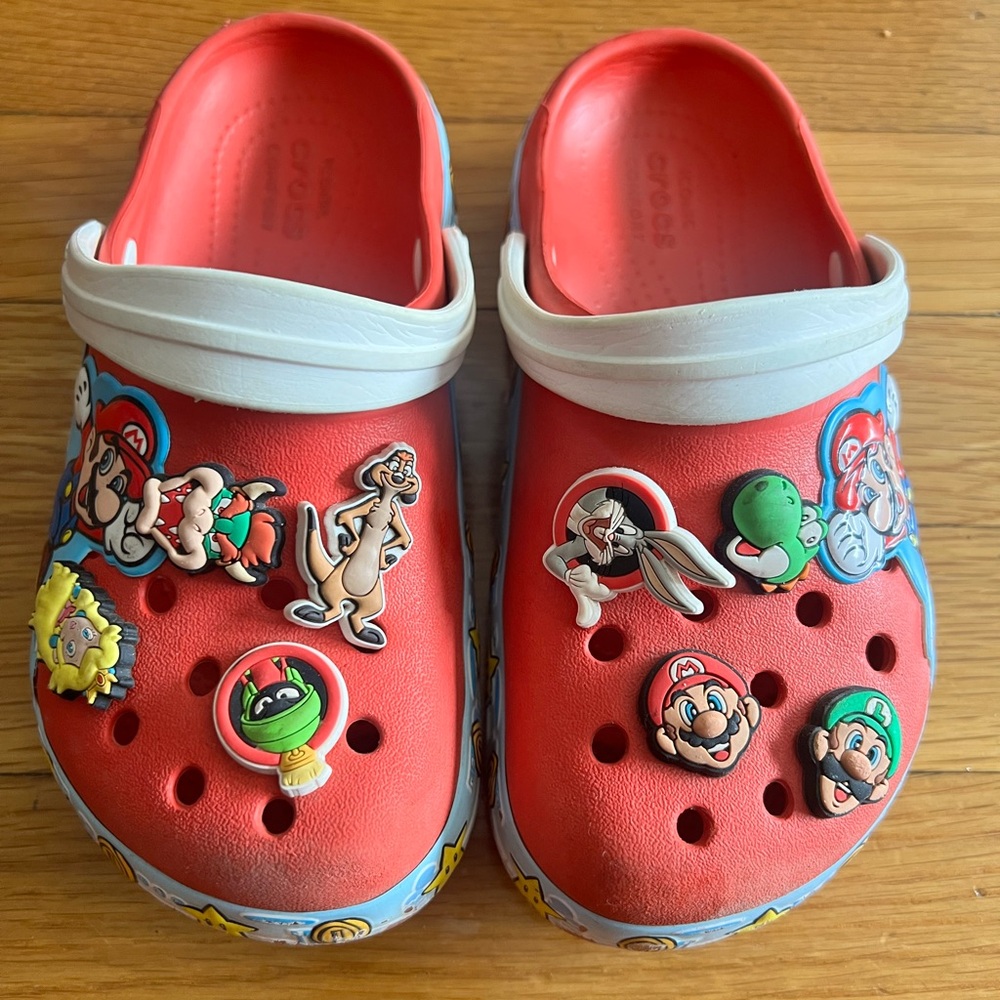 Kids Mario Brothers Crocs